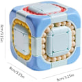 Pikkukuva 2 / 6: Pyörivä Magic Bean Cube, Pyörivät tölkit Puzzle Bean Cube toy, paranna tarkennusta ja kehitä kuutiopapuja lapsille