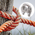 Miniatyrbillede 4 af 4: Yaju 2mm galvaniserede stålkabelbindere - Bøjleform til stålkabel, ledninger, kabelbindere 10 stk.