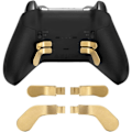 Miniatyrbild 4 av 4: för Xbox One Elite Controller Series 2 Model 1797 Controller Metallersättningsdelar, inklusive 4st rostfritt stål Trigger Controller Paddlar (guld)