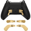 Miniatyrbillede 4 af 4: til Xbox One Elite Controller Series 2 Model 1797 Controller Metaludskiftningsdele, inklusive 4 stk. Rustfrit stål Trigger Controller Paddles (Guld)