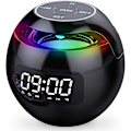Miniatyrbild 1 av 5: Väckarklocka för sovrum, digital väckarklocka med Bluetooth-högtalare, dubbla alarm, LED-lampa, 12/24h USB-laddningsport, klocka för tunga sovare