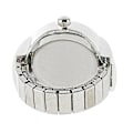 Miniatyrbillede 3 af 5: 2 stk L04 Urskive Quartz Analog Watch Creative Steel Cool Elastisk Quartz Finger Ring Watch Til Mænd / White