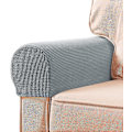 Miniatyrbild 1 av 3: Stretch Armrest Covers Spandex Arm Covers För Stolar Soffa Fåtölj Överdrag För Recliner Soffa Med Twist Pins 2st Light grey