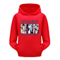 Miniatyrbillede 1 af 5: 3-16 år Børn Pop Taylor Swift The Eras Tour Hættetrøje med tryk Piger Drenge Hættetrøje Pullover Toppe Red 5-6T 120CM
