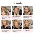 Pikkukuva 3 / 6: Lämpötön kiharrin, Heatless Curling, Kihara hiukset ilman lämpöä, Kit white