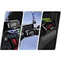 Miniatyrbillede 4 af 5: Mini 12v Bil Digital Voltmeter Gauge, 3 i 1 Universal Elektronisk Motorcykel Elektronisk Ur Termometer Voltmeter Ur Display White
