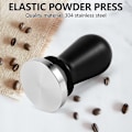 Miniatyrbild 2 av 5: 51 mm Kalibrerat tryck Espresso Tamper Tool Barista Espresso Machine Tamper Flat 30lbs Press, 304