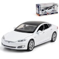 Pikkukuva 1 / 4: Tesla Model S automalli valolla, avattavalla ovella ja musiikillisella simulaatioajoneuvolla