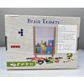 Miniatyrbild 7 av 11: Montessori-leksaker för barn 3 4 5 6 år, transparent hjärngåta pussel leksak intelligens färgglada block, geometrisk pedagogiskt spel present till barn Transparent puzzles