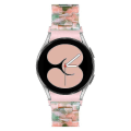 Miniatyrbillede 2 af 5: Til Samsung Galaxy Watch 5 40 mm / 44 mm / Watch 5 Pro 45 mm Resin urbånd i rustfrit stål med spændearmbånd Pink   Green