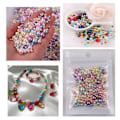 Miniatyrbilde 2 av 2: Akrylperler - 150 stk - Smykkefremstilling - DIY - Perleimitasjon xixl multicolor