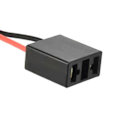 Miniatyrbild 3 av 5: 2-pack H7 Bilbelastningsmotstånd Felavlägsnare LED-dekoder Canbus Trådlös Ljusadapter Black