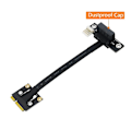 Miniatyrbild 3 av 5: Lägg till kort 270 graders Mini Pcie till Pci-e 1x adapterkabel Mini Pci Express till Pci-e X1 Riser 4pin strömanslutning för förlängare