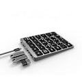 Miniatyrbild 2 av 2: N970 Pro Uppladdningsbart Bluetooth Numeriskt Tangentbord 28-tangenter Lättvikts aluminiumlegering Externt tangentbord Universal Tangentbord Vit