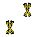 Pikkukuva 3 / 5: 1/2/3/5 Polven yläpuoliset sukat paksuille reisille Helppokäyttöiset ja tekevät keltaisen ja mustan yellow and black 2Set