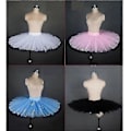 Pikkukuva 5 / 5: Ammattimainen lautanen tutu musta valkoinen punainen balettitanssipuku naisille Tutu Baletti Aikuisten balettitanssihame alusvaatteilla White XXL