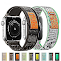 Miniatyrbillede 2 af 5: Velegnet til Apple Watch S7applewatchs8 Nylon Ultra Canvas 49mm45mm Wild Diameter Band 41m Grayish Red 42 44 45 49mm