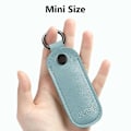 Miniatyrbild 5 av 5: Läder U Disk Fodral Nyckelring Hållare USB Flash Drive Förvaringsväska Pendrive Skyddande Omslag Minnessticka Fodral Ocean Blue