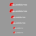 Pikkukuva 1 / 5: 6 kpl / set Car Styling Jarrusatulan Suojus Cover A3 A4 A5 A6 Q3 Q5 Q7 Rs3 Rs4 Rs5 Rs6 Rs7 Sport For Quattro White
