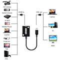 Miniatyrbilde 1 av 4: Video Audio Capture Card 1080p 30fps HDMI til Usb 3.0 Hdmi for Live