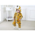 Miniatyrbild 3 av 5: Unisex Baby Djurdräkt Vinter Höst Flanell Huva Cosplay Jumpsuit Tiger 90
