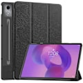 Miniatyrbillede 1 af 5: Til Lenovo Idea Tab Pro Etui Anti-Drop Læder Stand Tablet Cover - Grå Multicolor Black