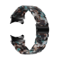 Miniatyrbillede 1 af 5: Til Samsung Galaxy Watch 5 40 mm / 44 mm / Watch 5 Pro 45 mm Resin urbånd i rustfrit stål med spændearmbånd Blue