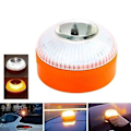 Miniatyrbillede 2 af 5: Nyeste Bærbare Nødlys V16 Homologeret Bil Nødblink Orange/Blå/Rød Magnetisk Induktions Stroboskoplys red 3pcs