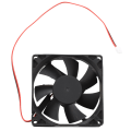 Miniatyrbillede 2 af 4: 3 stk 80 mm Dc 12v 2pin PC Computer Desktop Taske Cpu Køler Køleblæser Black