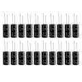 Pikkukuva 1 / 5: 20 kpl 2200uf 50v 105c polarisoidut elektrolyyttikondensaattorit 16x31mm