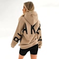 Pikkukuva 1 / 5: Laadukkaat hupparit naisten huppari pitkähihainen pusero arkipäivän topit musta musta musta musta musta musta khaki XL Khaki XL