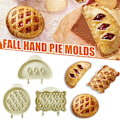 Miniatyrbillede 1 af 5: Klassiske mini håndtærteforme gør-det-selv-form køkkenværktøj Round Half Round Rectangle 3Pcs