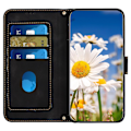 Pikkukuva 2 / 5: Samsung Galaxy A55 5g -puhelimen nahkakotelon case , jossa on kukkakuvio Black