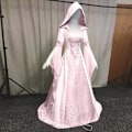 Miniatyrbild 5 av 8: Gotisk Huvad Kläning Brudklänning Cosplay Halloween Rosa P