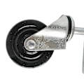 Miniatyrbillede 2 af 4: Heavy Duty 4 tommer gummi mute fjederbelastet portdør Hjulhjul - sort (1 stk)
