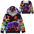 Miniatyrbillede 5 af 7: Sleepy Cat sweatshirts til mellemstore og store børn, jakker med lynlås og hætte style2 120