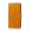 Pikkukuva 2 / 4: Iphone 13:lle geometrisilla tikkauksilla vaakasuora Flip Tpu + Pu- case , jossa on pidike korttipaikat Lompakko (vaaleanruskea) Yellow