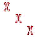 Pikkukuva 2 / 5: 1/2/3/5 Polven yläpuoliset sukat paksuille reisille Helppokäyttöiset ja tyylikkäät Punainen ja valkoinen Red and white 3Set