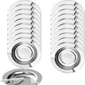 20-pack Rostfria Askfat, Askkoppar för Rökare, Askfat för Uteplats, Engångs