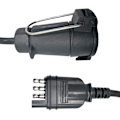 Pikkukuva 3 / 5: Us To Europe Trailer Light Converter 4 Way Flat Socket (amerikkalainen ajoneuvo) 7 Way Round Socket (eu black