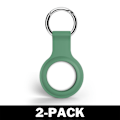 Pikkukuva 1 / 3: AirTag Apple Shell silikoni avaimenperällä vihreä 2-Pack