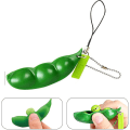 Pikkukuva 5 / 5: 6-osaiset dekompressioherneet pod avaimenperä Edamame-avaimenperä Stress relief leluherneet riipus avaimenperä