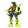 Pikkukuva 1 / 5: Star Warrior Soldiers Heroes Factory Bionicle Surge String Robottihahmot Block Lasten Lelut Green