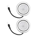 2 st Rostfritt Stål Spiskåpa LED-lampor, DC 12V Ersättning för Köksdelar, Silver As Shown