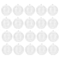 20 stk. klare fyllbare pyntkuler DIY plastkuler juletrepyntkuler (5 cm) _Spesiell gave