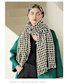 Miniatyrbillede 3 af 4: Dametørnet Cashmere Tartan Tørklæde Mode Varm Sjal Tørklæde