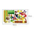Miniatyrbillede 6 af 6: 2 Pak Nintendo New Super Mario Bros Byg en Scene Peel og Stick Vægmærke Soveværelse Dekoration Dekal Super Mario Sticker