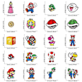 Miniatyrbillede 2 af 5: Stryge på patches, 20 stk. Mario Bros broderede applikation patches sy på stryge på patches Diy dekoration patches til tøj, jakke, sko, taske, kasket