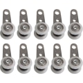 Miniatyrbilde 1 av 5: Bqlzr 10 stk Ruller For karnapper eller skyvedører - Metall Og Plast - 4,5 X 1,9 A344