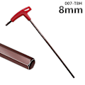 Miniatyrbilde 1 av 5: 3/4/5/6/8mm Allen-nøkler Håndverktøy Sekskantsett Ekstra Lang Type Hex-nøkler Sett T-håndtak Flatt Skiftenøkkel Reparasjon 8mm